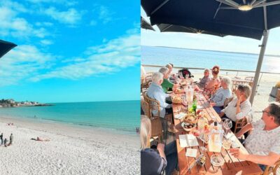 C’est sous un magnifique soleil d’été que nous avons partagé une soirée exceptionnelle avec nos résidents de la résidence Les Jardins d’Arcadie de Quimper. Direction la terrasse du restaurant Les Sables Blancs à Concarneau, avec une vue imprenable sur la plage et l’océan. Dans une ambiance chaleureuse et détendue, nos résidents ont profité d’un apéritif dînatoire composé de délicieuses planches préparées avec soin par l’équipe du restaurant, toujours aussi accueillante et attentionnée. Ce moment privilégié a offert à chacun une belle parenthèse de détente, de partage et d’évasion. Une soirée réussie, riche en sourires et en beaux souvenirs, que nous garderons longtemps en mémoire.